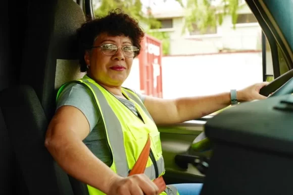 Ana Muñiz, la mamá que sueña con manejar un trailer